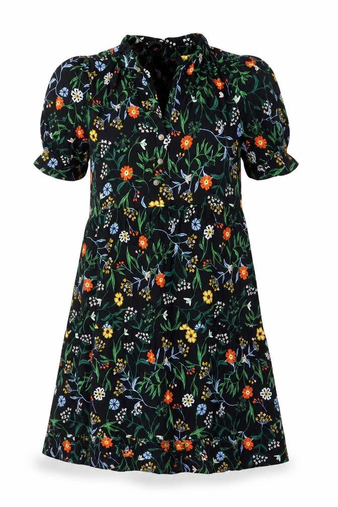 Marks & Spencer Women's Petite Floral Midi A-Line Dress Size 8