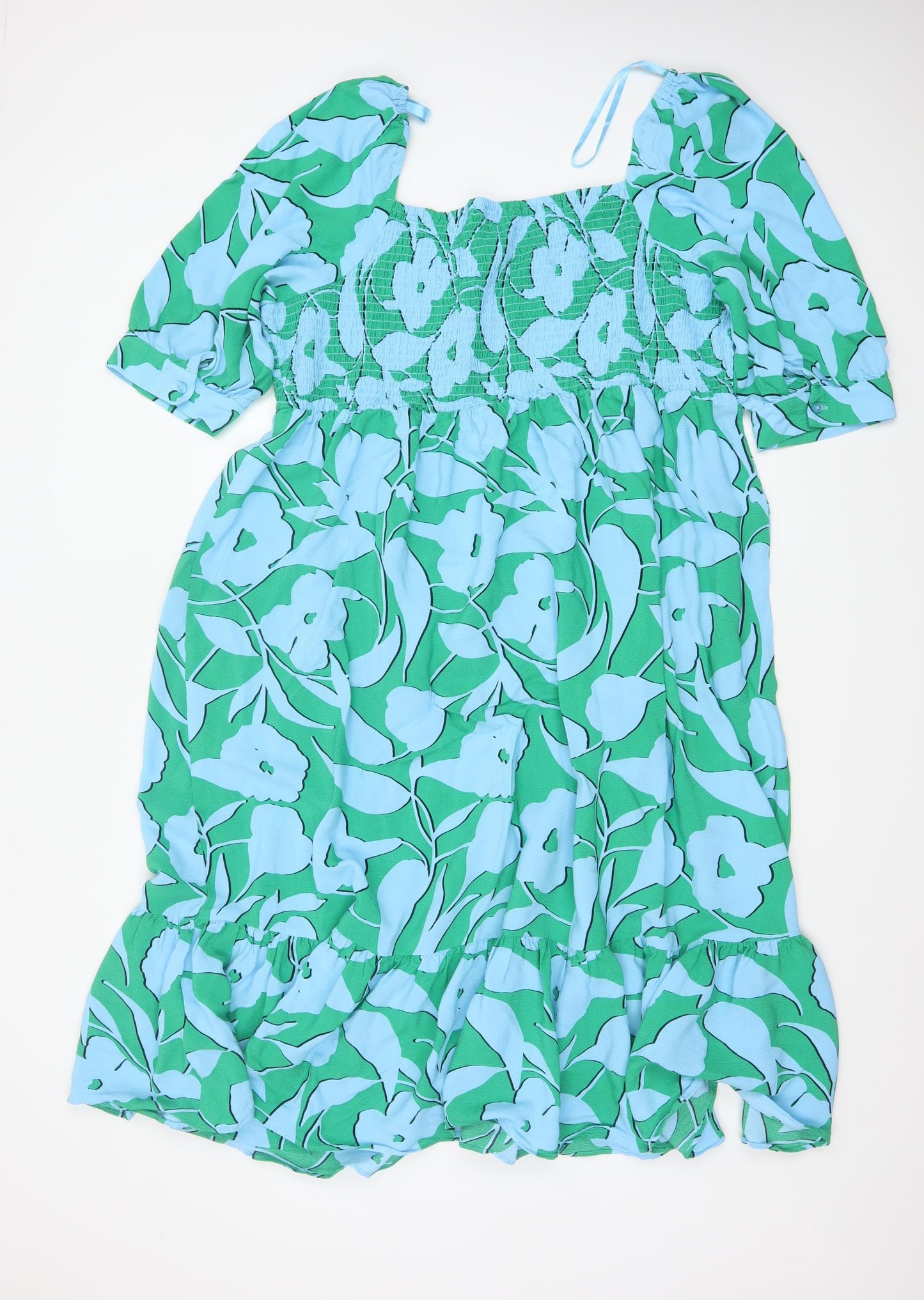 Marks and Spencer Women’s Multicoloured Floral A-Line Dress Size 20