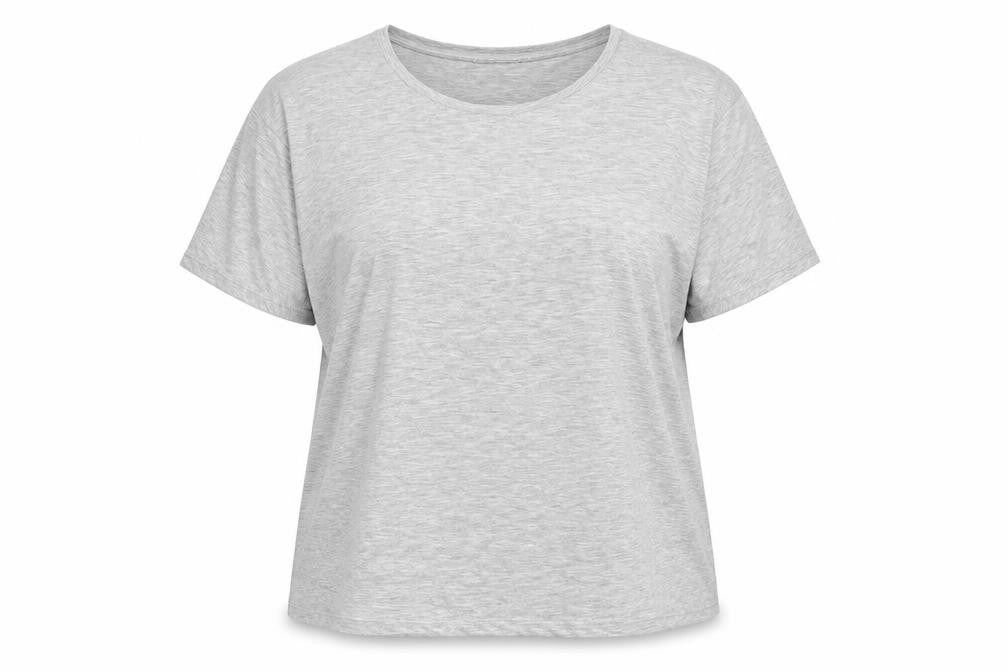 Marks & Spencer Women's Grey Size 18 Basic Short Sleeve T-Shirt