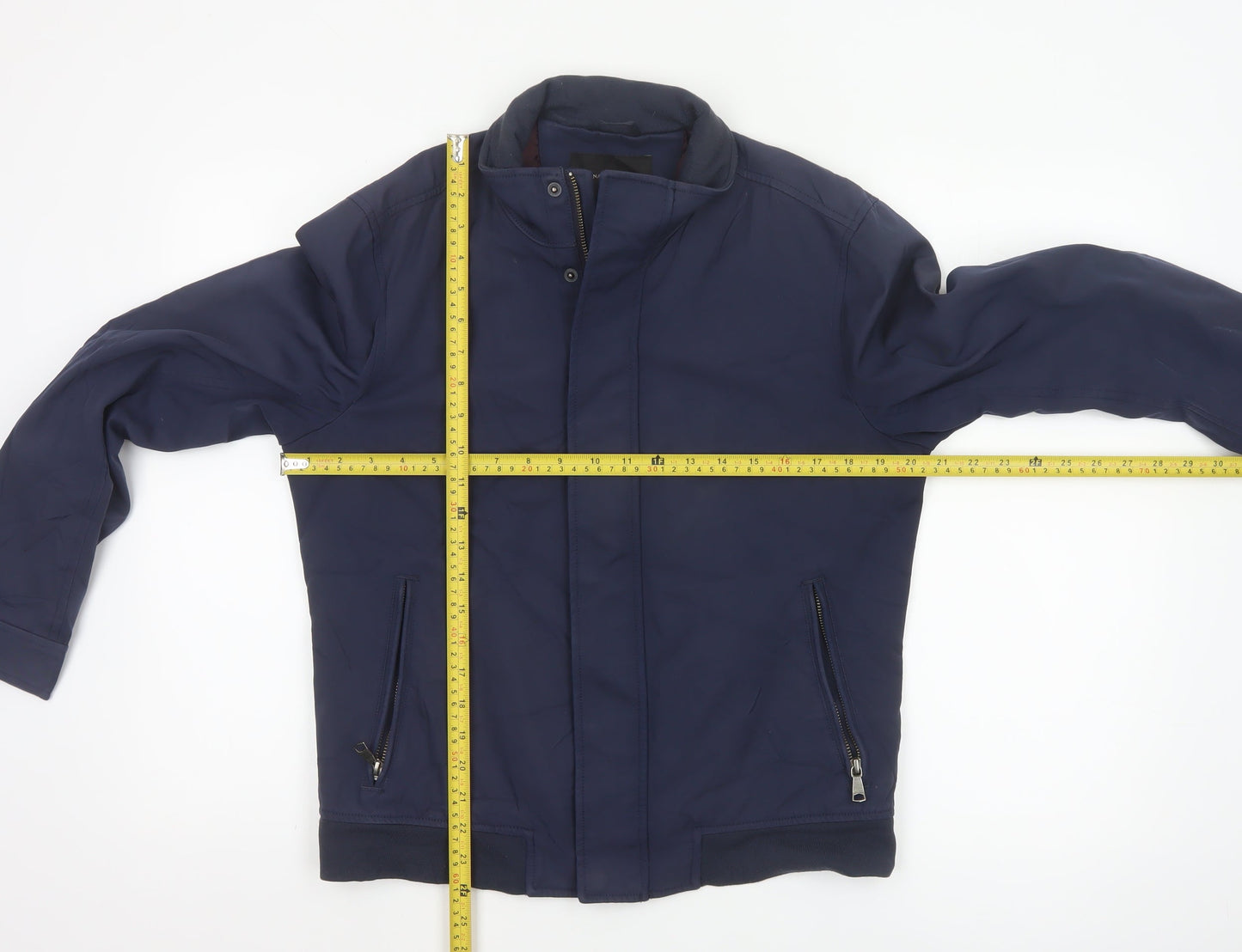 Banana Republic Men’s Blue Bomber Jacket S Nylon Cotton Lined