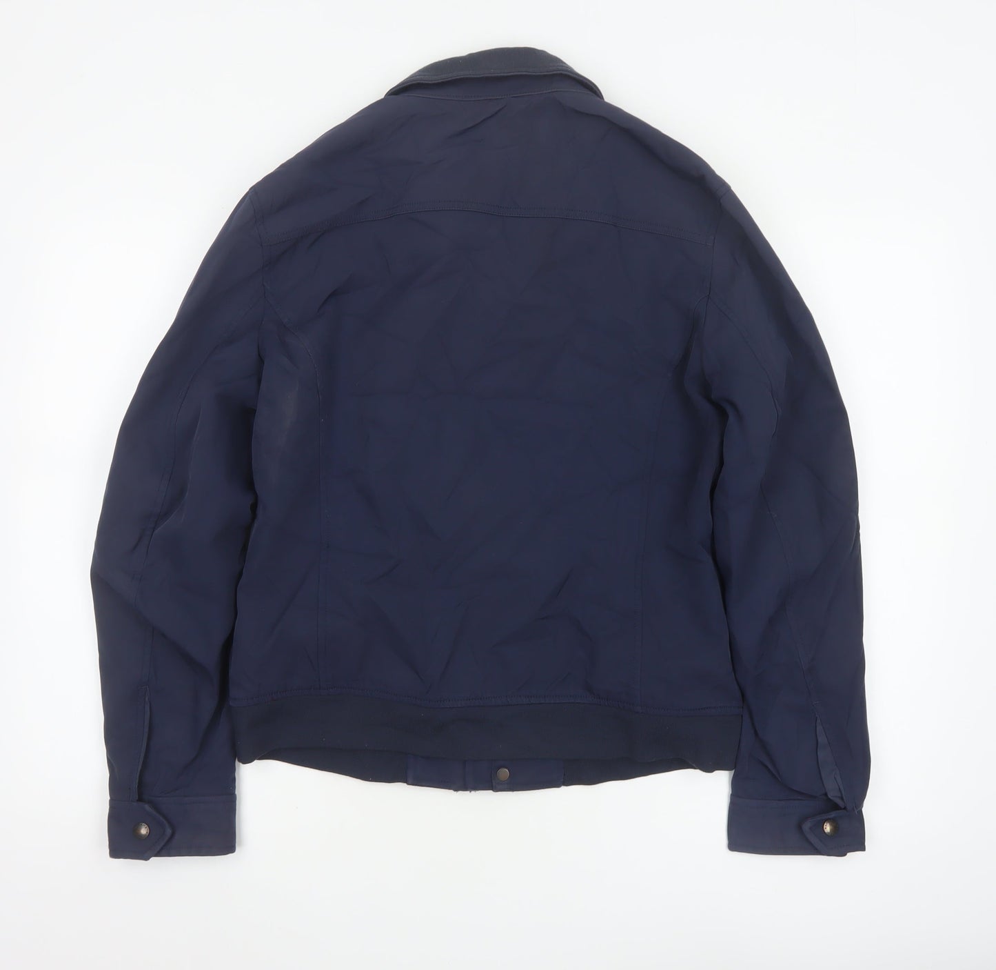 Banana Republic Men’s Blue Bomber Jacket S Nylon Cotton Lined