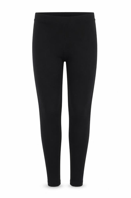 Marks and Spencer Womens Black Size 10 Regular Cotton Leggings