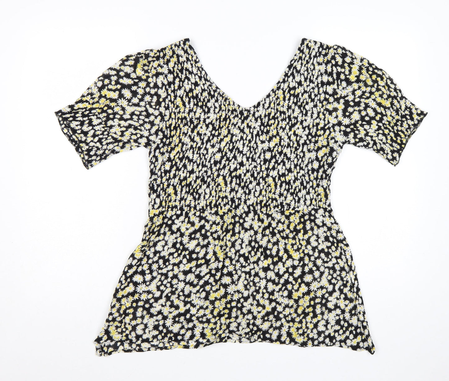 Cerulean by Blue Diamond Women's Multicoloured Floral Rayon Tunic Blouse Size 12