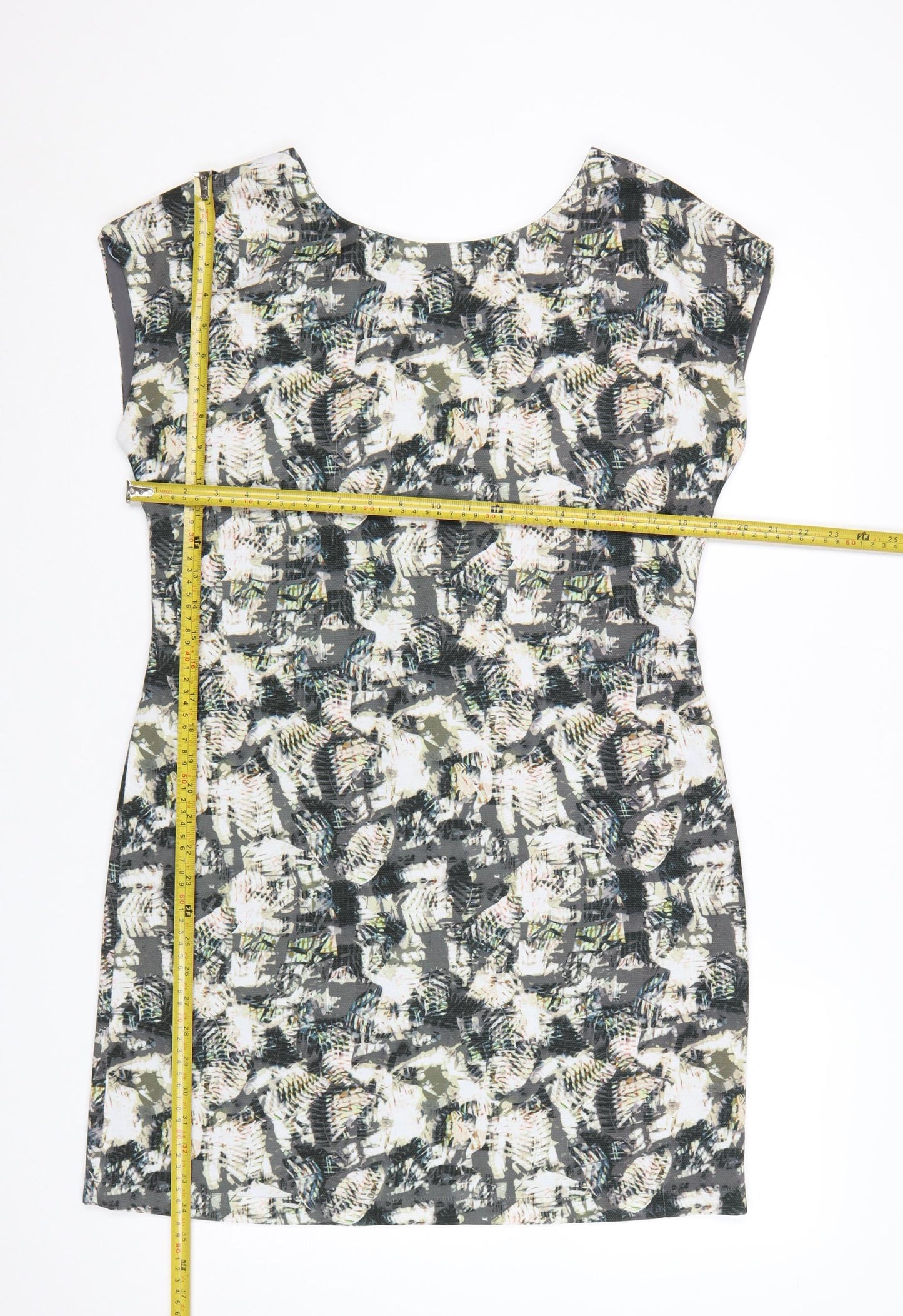 Great Plains Women's Multicoloured V-Neck Sheath Dress M