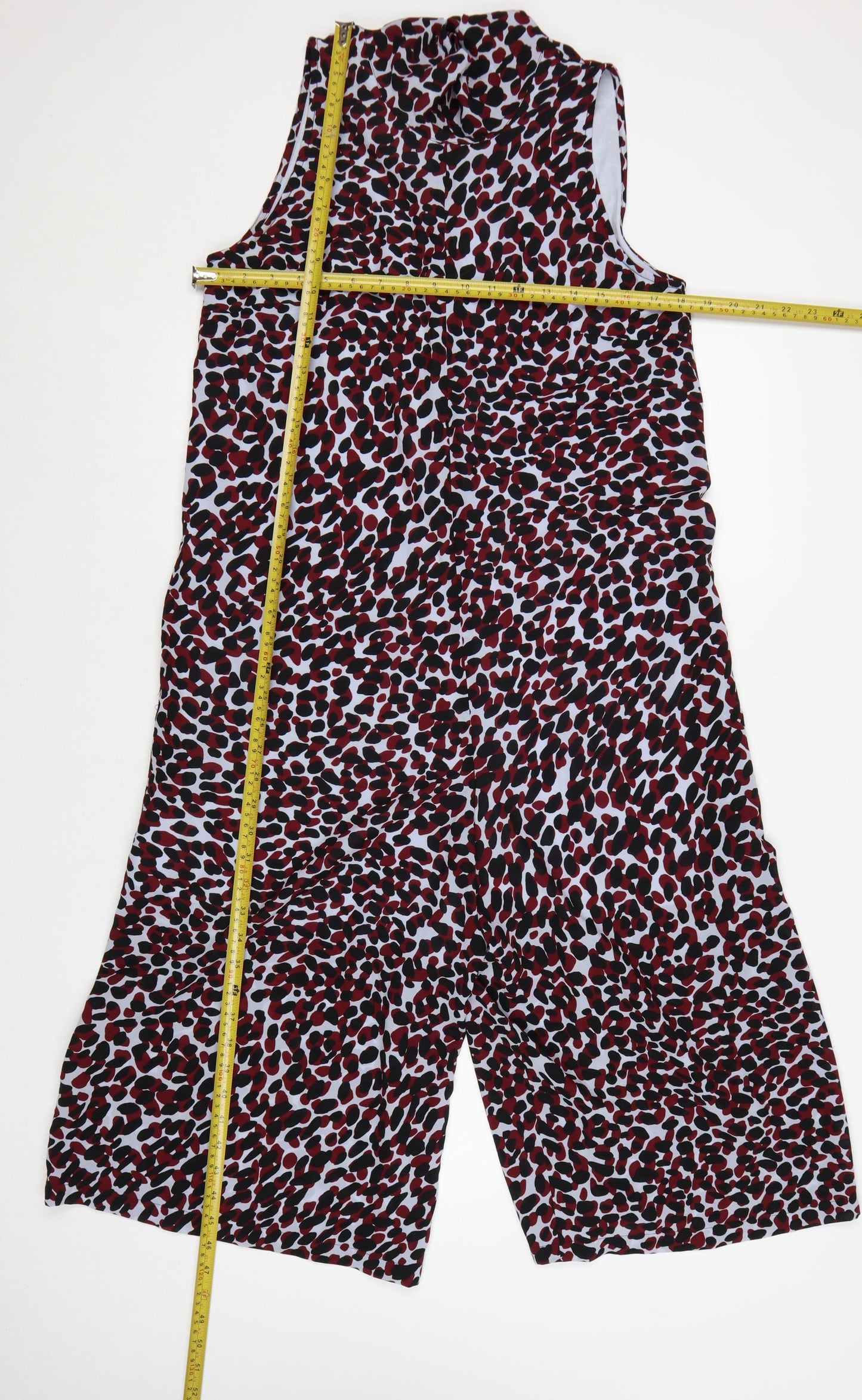 Great Plains Womens Multicoloured Animal Print Sleeveless Jumpsuit Size 12