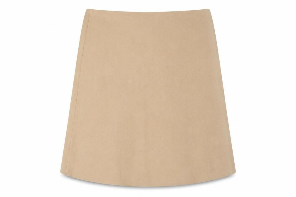 Bonmarché Women's Beige A-Line Knee Length Skirt Size 24