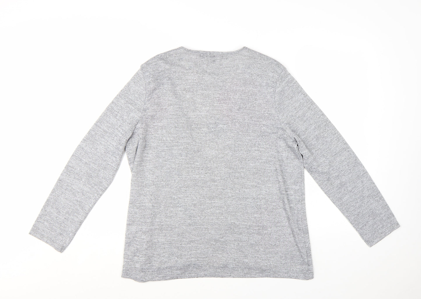Bonmarché Women’s Grey Long Sleeve Open Cardigan Size 18