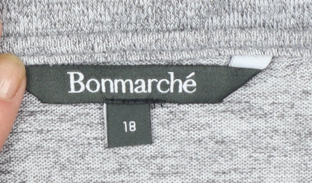Bonmarché Women’s Grey Long Sleeve Open Cardigan Size 18