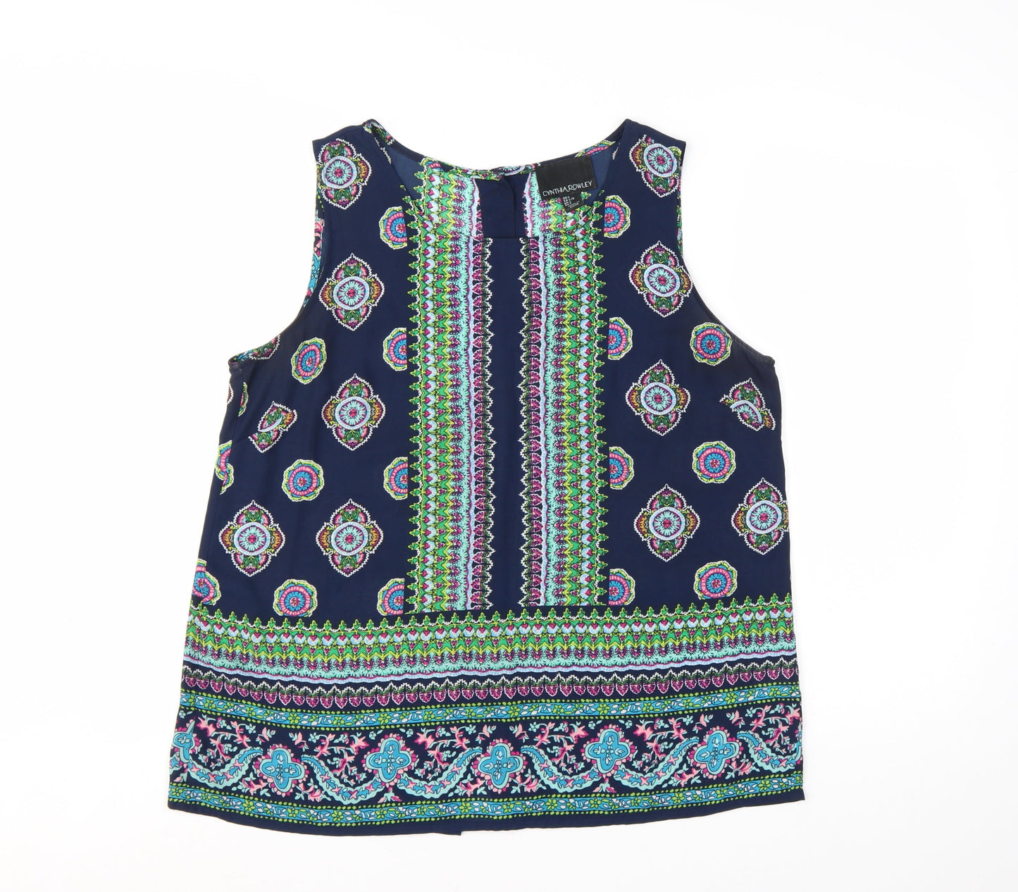 Cynthia Rowley Women’s Multicoloured Tunic Sleeveless Blouse Size L