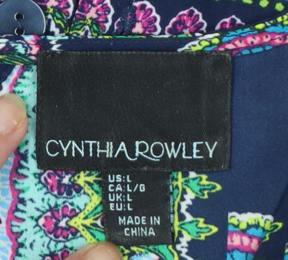 Cynthia Rowley Women’s Multicoloured Tunic Sleeveless Blouse Size L