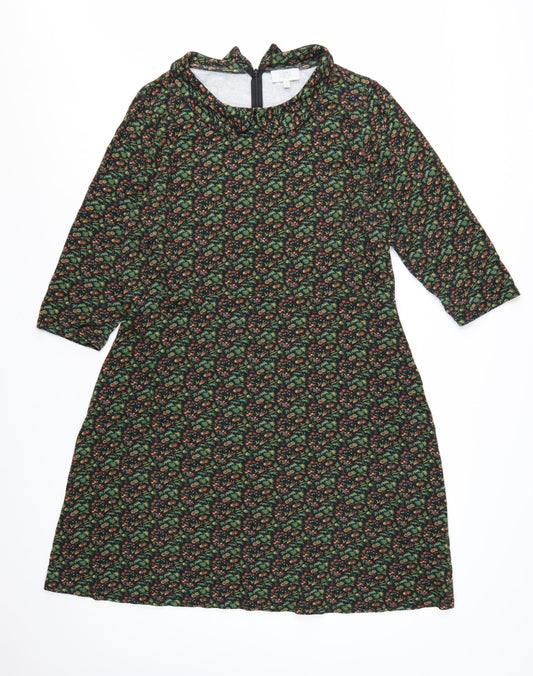 Laura Ashley Women's Multicoloured Floral A-Line Dress Size 18