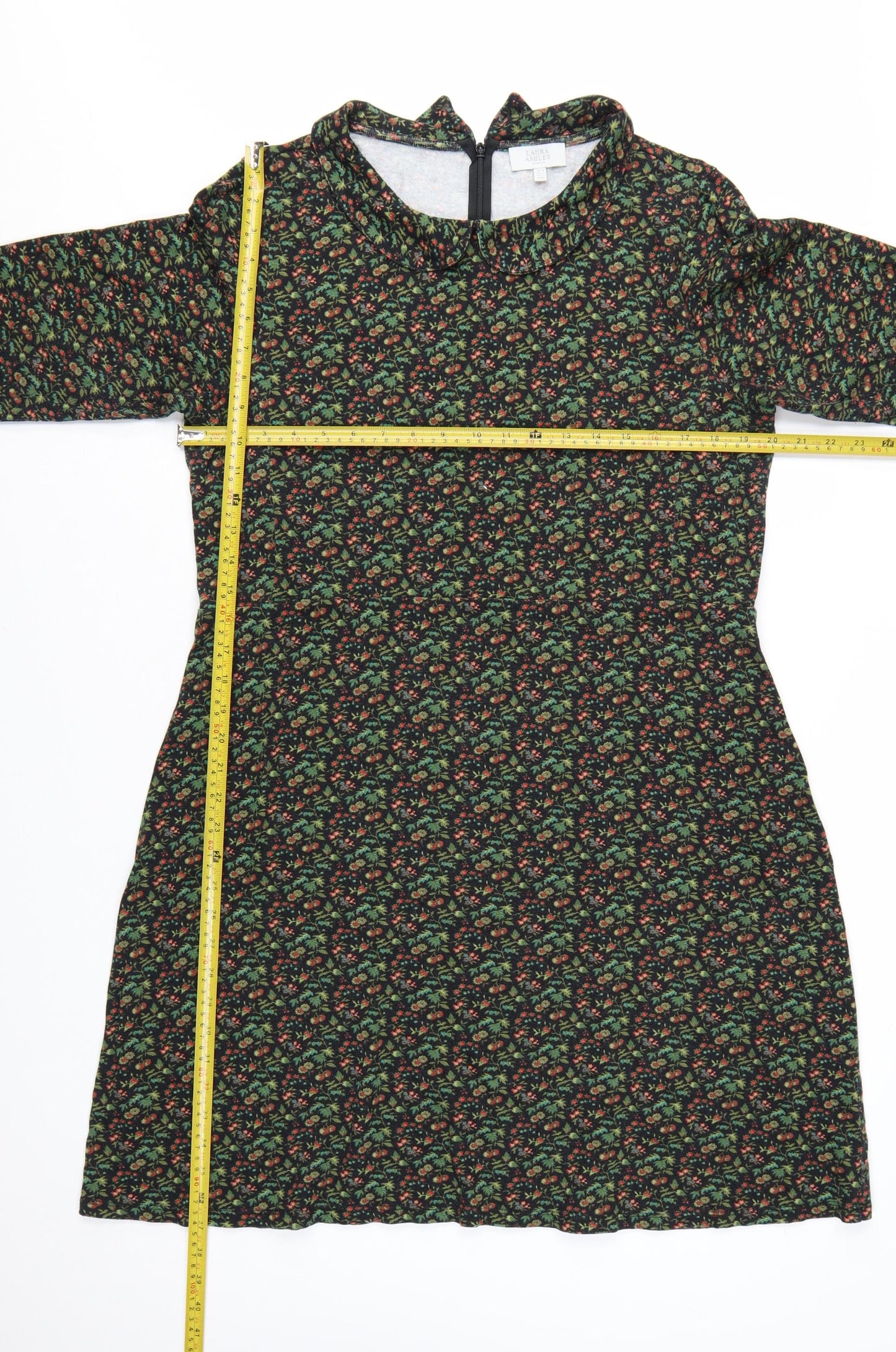 Laura Ashley Women's Multicoloured Floral A-Line Dress Size 18