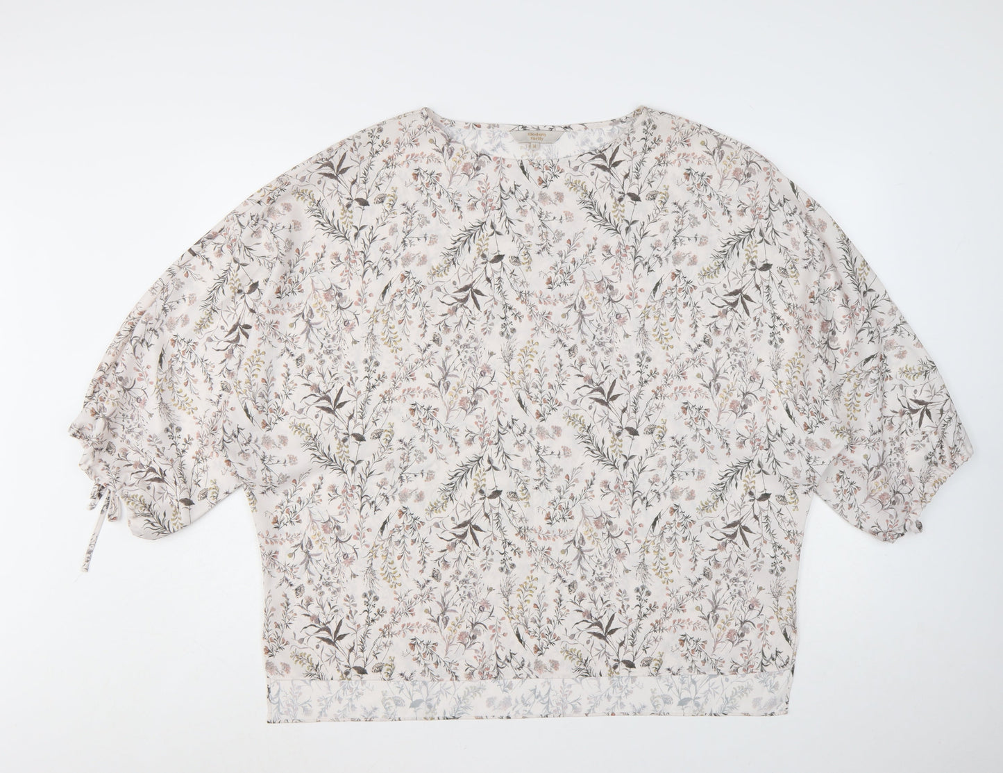 Modern Rarity Women's Multicoloured Floral Tunic Blouse Size M