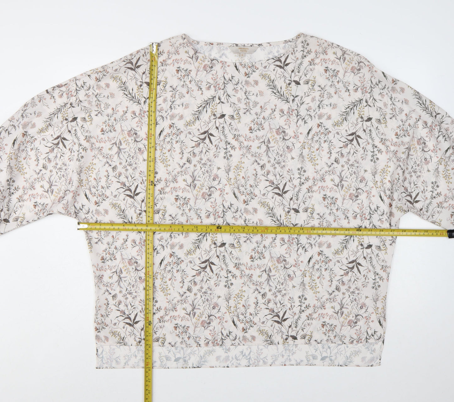 Modern Rarity Women's Multicoloured Floral Tunic Blouse Size M
