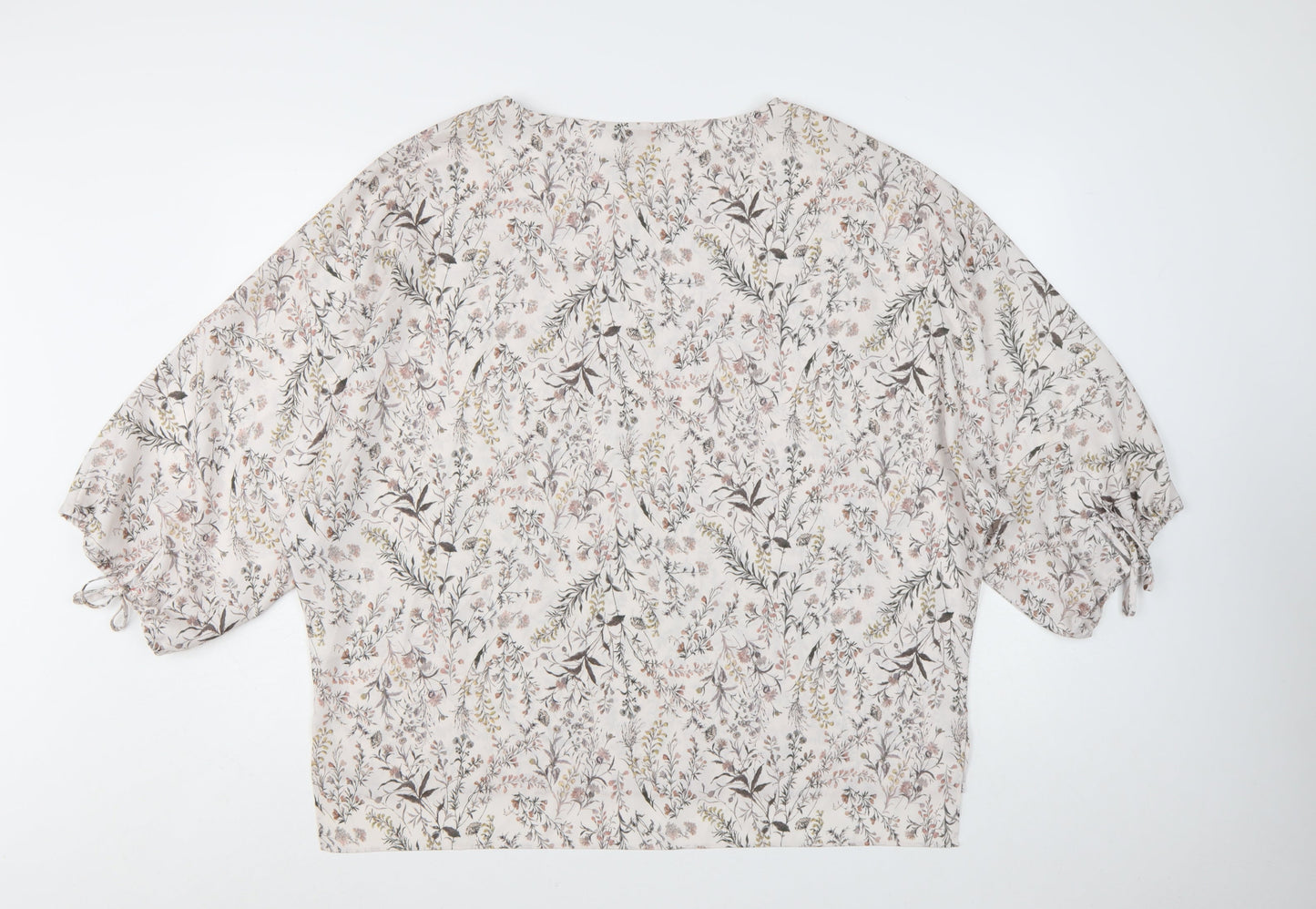 Modern Rarity Women's Multicoloured Floral Tunic Blouse Size M