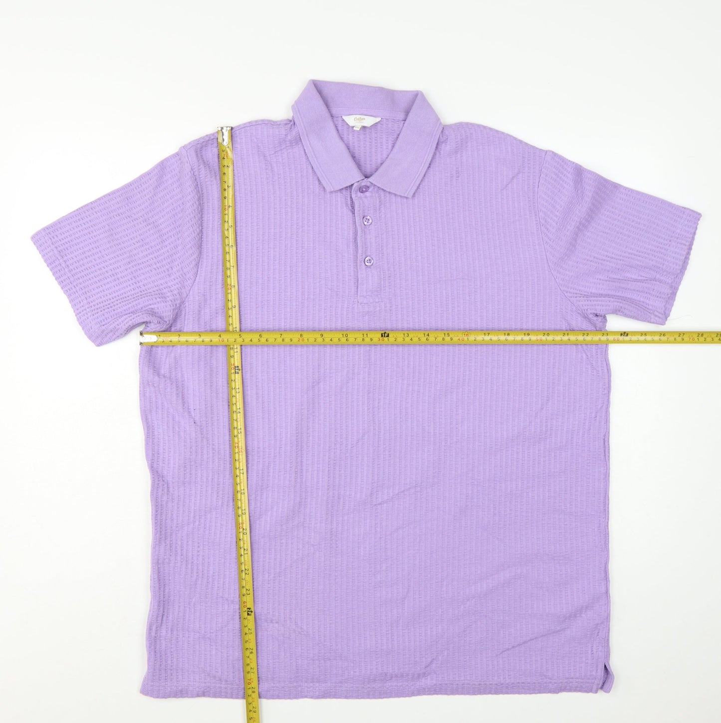 Cotton Traders Men’s Purple 2XL Short Sleeve Cotton Polo Shirt