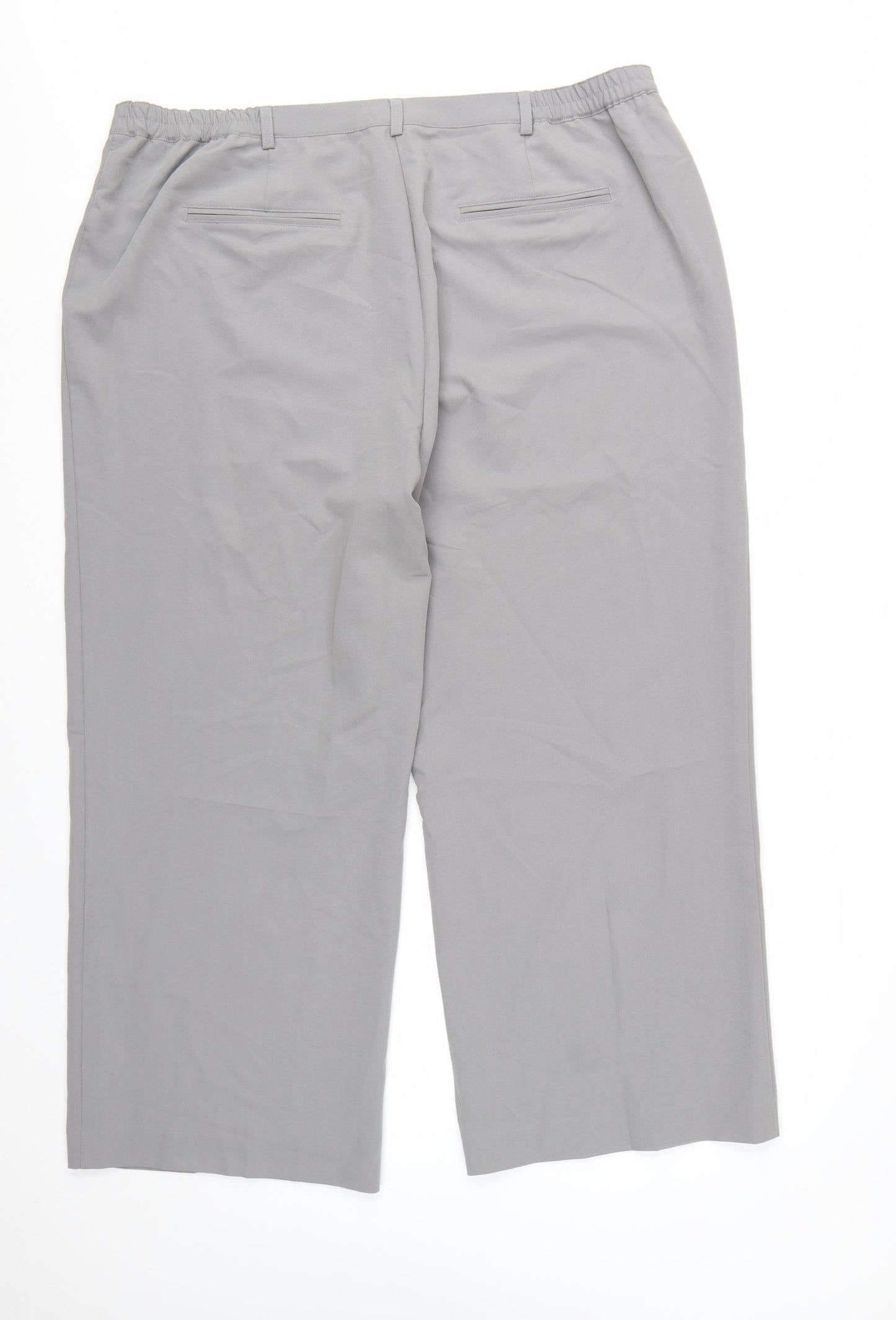 Damart Women’s Grey Straight Leg Stretch Trousers Size 24