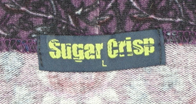 Sugar Crisp Women Purple Cowl Neck Tunic Jumper L