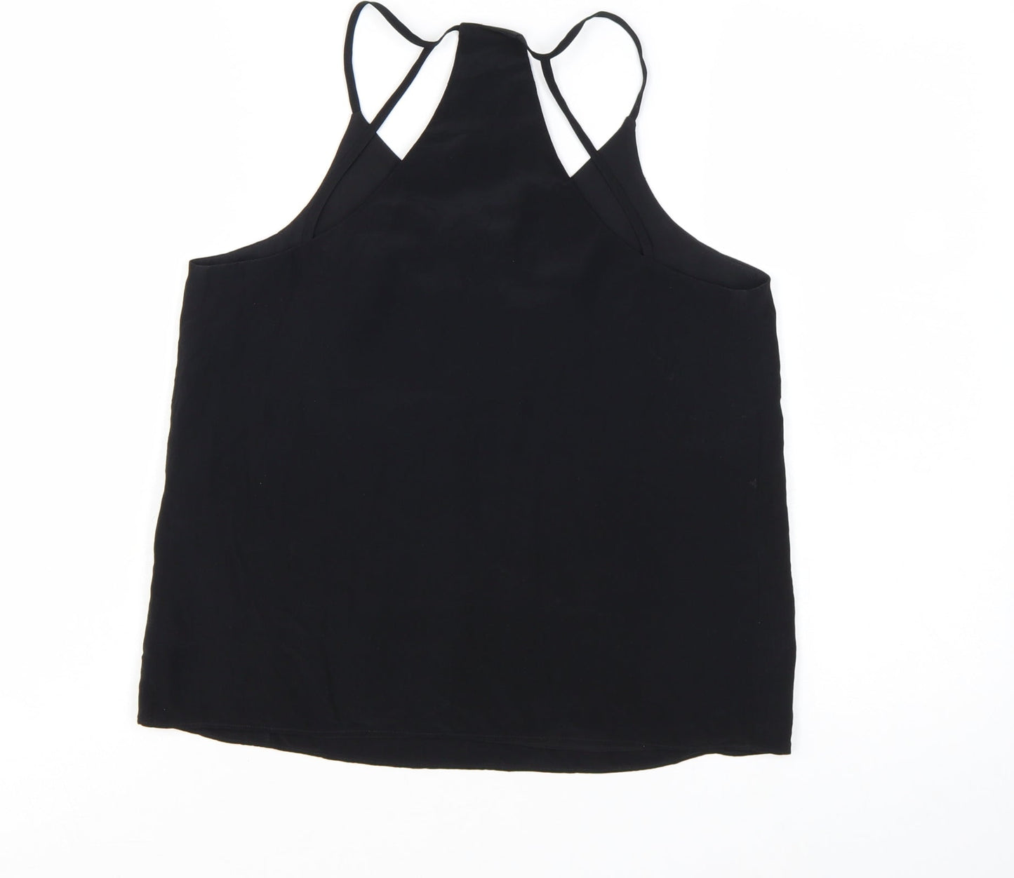 Whistles Women's Black Silk Camisole Tank Top UK 8