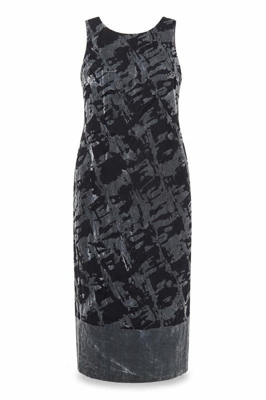 Richards Women’s Black Long Sheath Velvet Dress Size 12