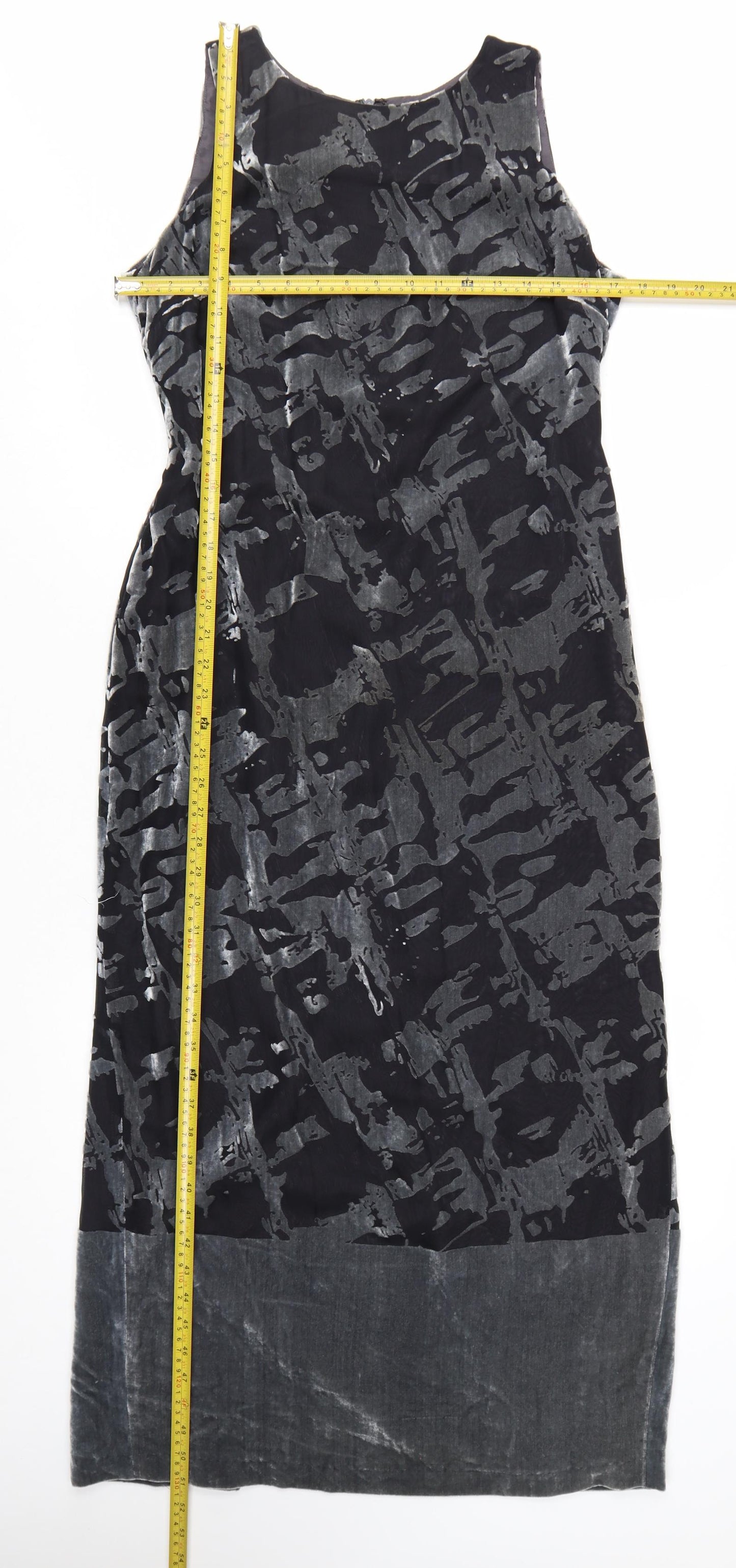Richards Women’s Black Long Sheath Velvet Dress Size 12