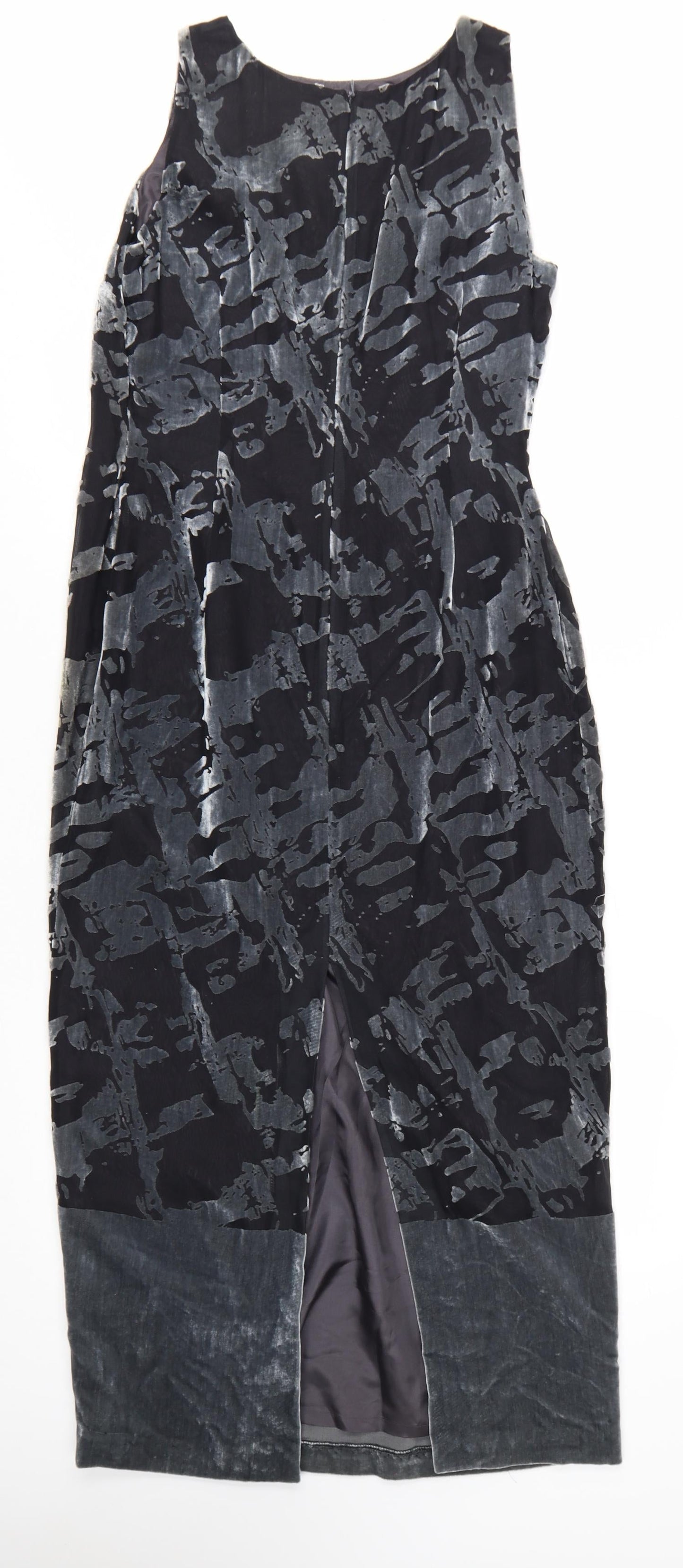 Richards Women’s Black Long Sheath Velvet Dress Size 12