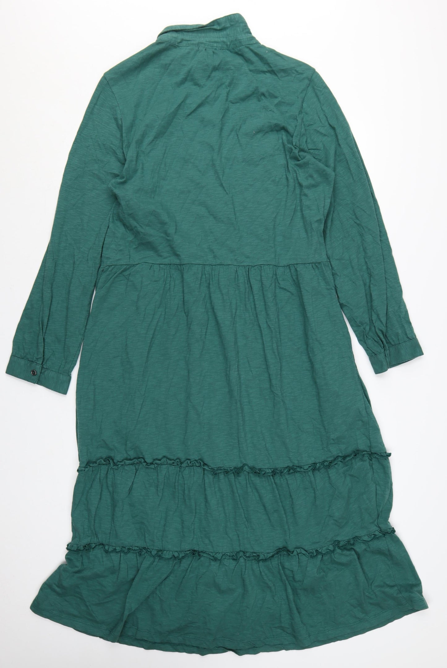 Lily & Me Women’s Green Cotton Midi Shirt Dress UK 18