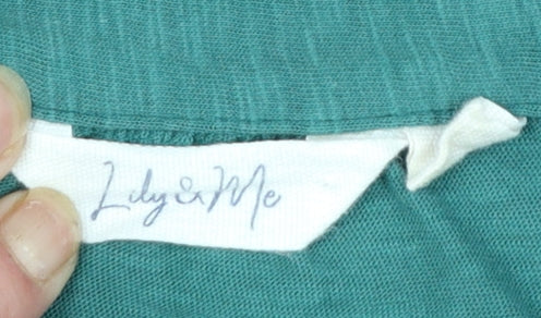 Lily & Me Women’s Green Cotton Midi Shirt Dress UK 18