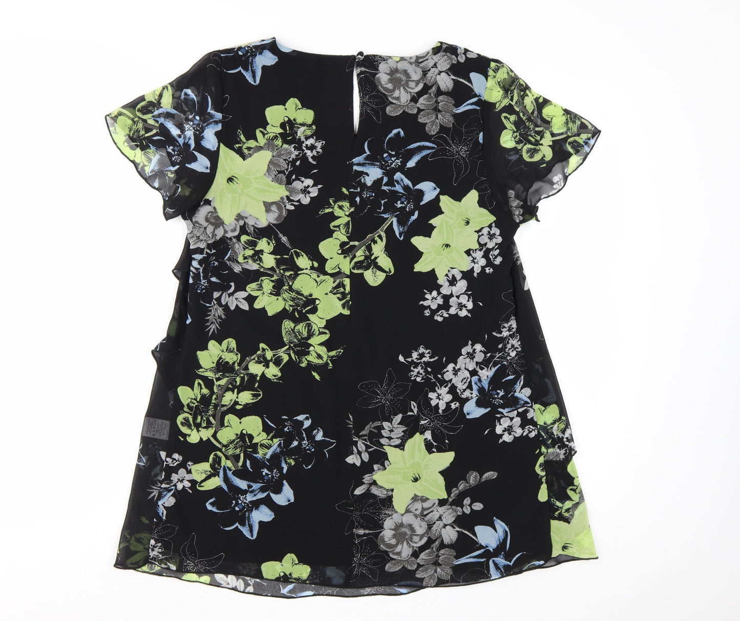 David Emanuel Women’s Multicoloured Floral Tunic Blouse Size 12
