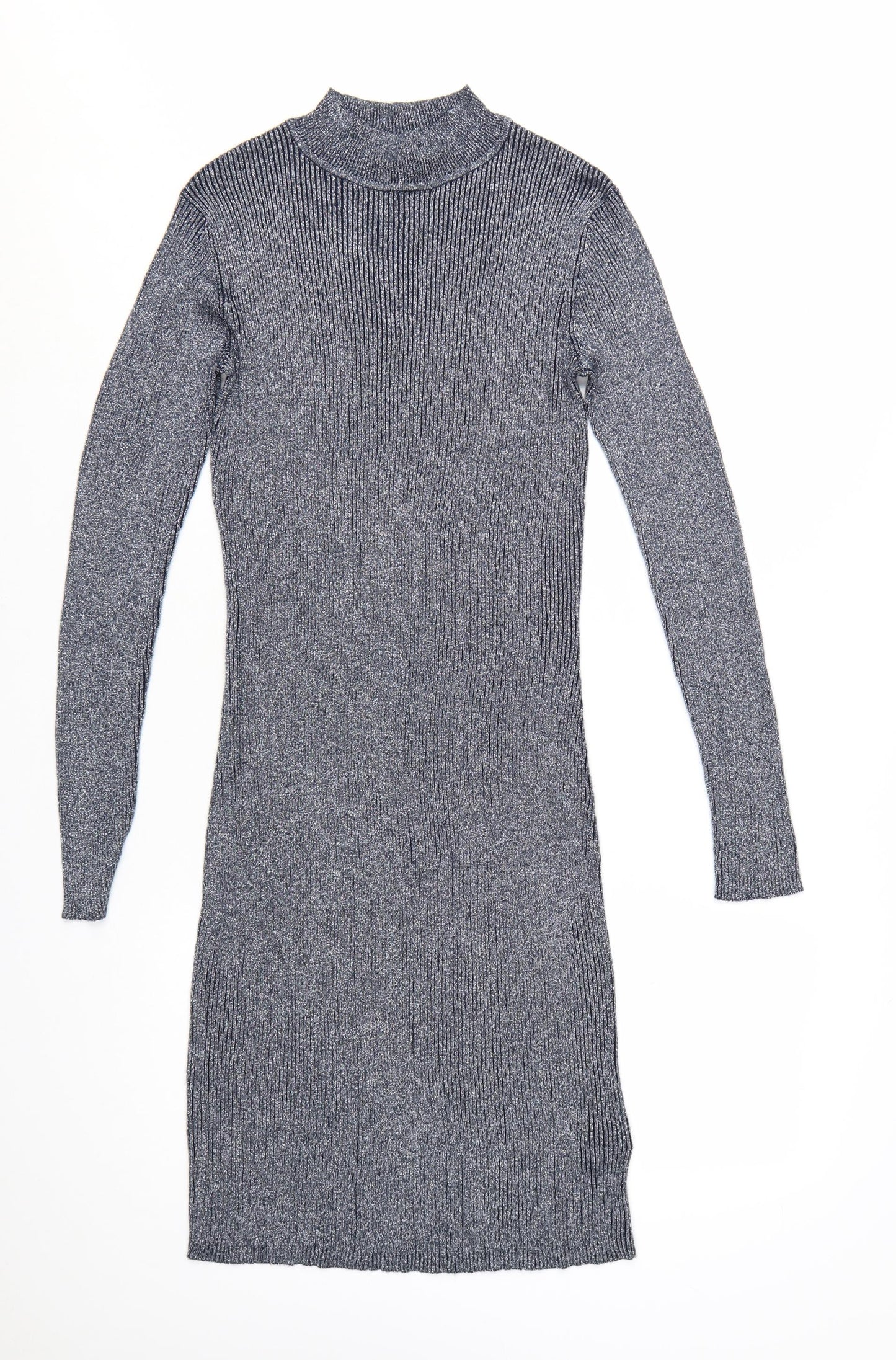 Atmosphere Women’s Grey Ribbed Bodycon Knit Dress Size 14