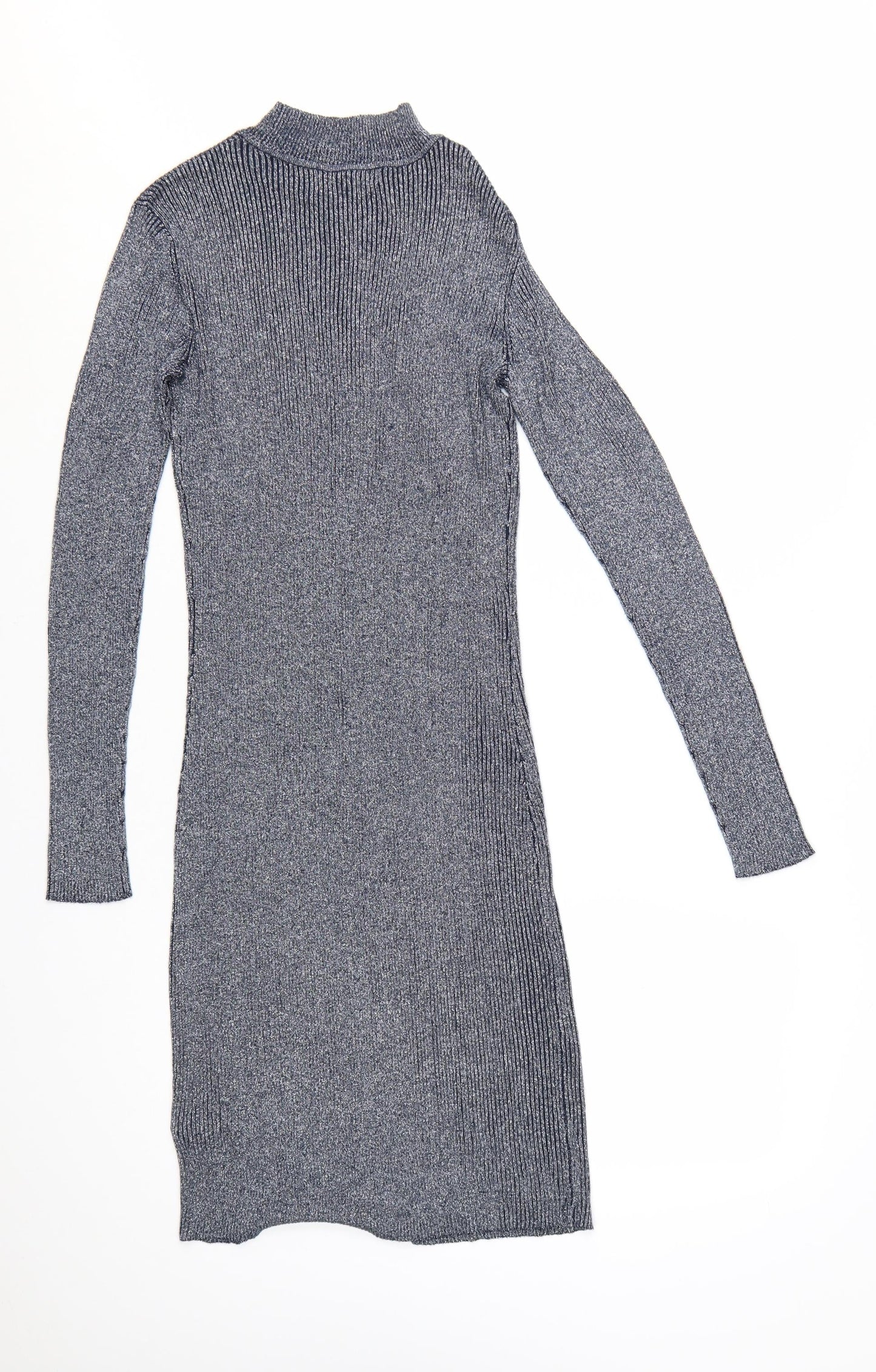 Atmosphere Women’s Grey Ribbed Bodycon Knit Dress Size 14