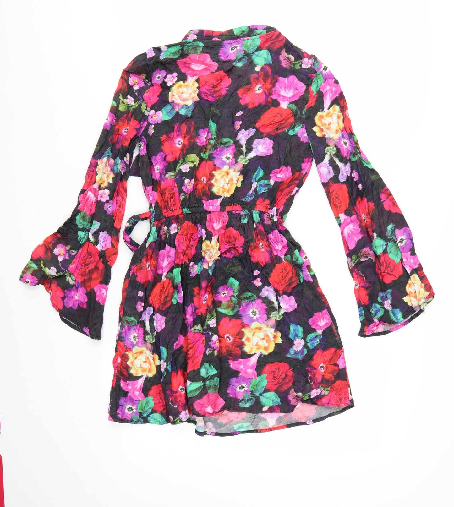River Island Women’s Petite Floral Wrap Mini Dress Size 6
