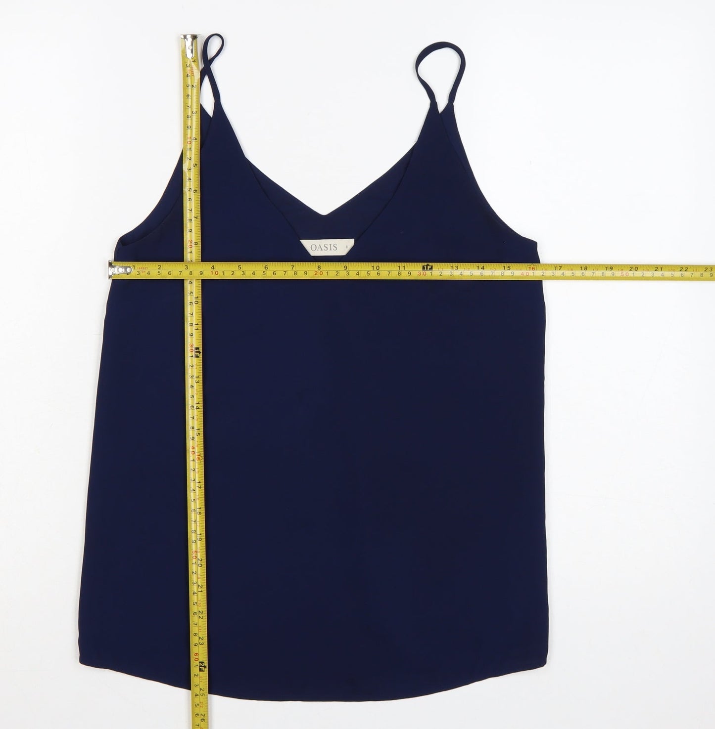 Oasis Women's Blue V-Neck Camisole Tank Top Size 8