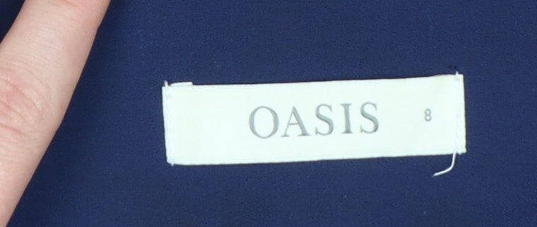 Oasis Women's Blue V-Neck Camisole Tank Top Size 8