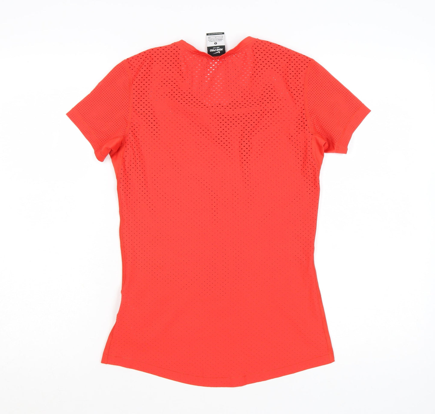 Nike Pro Dri-FIT Women's Red Slim Fit Active T-Shirt Size S