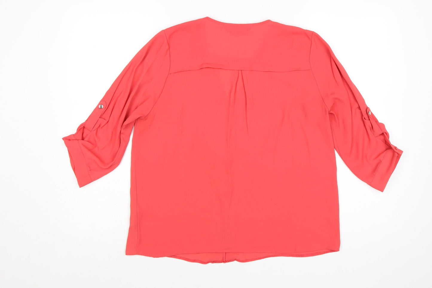 Dorothy Perkins Women’s Pink V-Neck Tunic Blouse UK 12