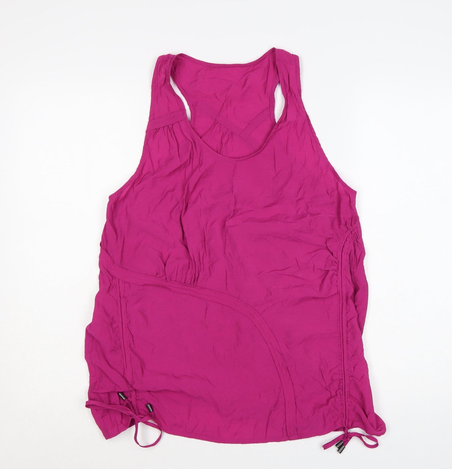 Next Women’s Pink Viscose Racerback Tank Top Size 16 Summer Casual