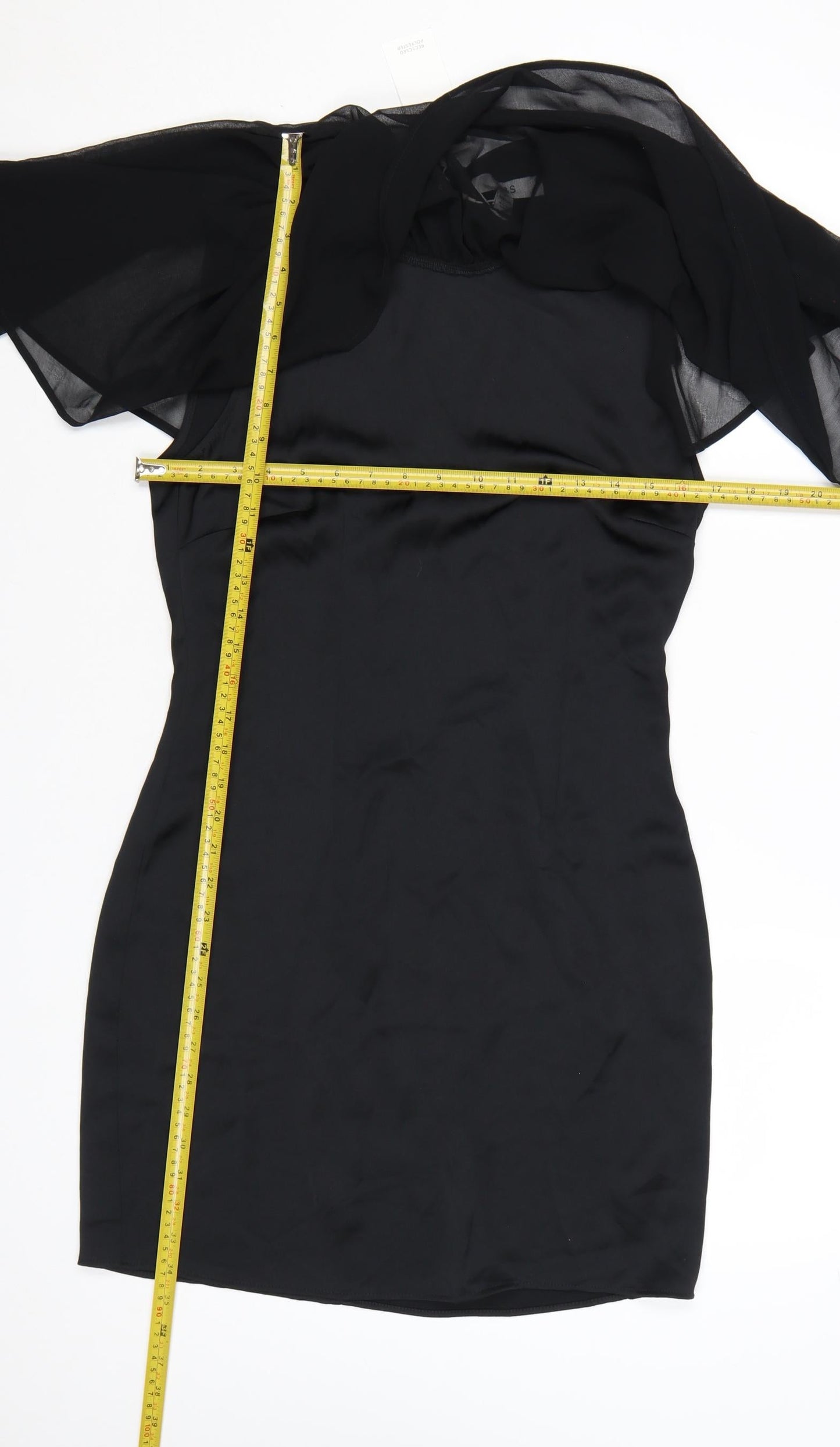 Marks and Spencer Women’s Black Size 8 Sheath Cape Dress