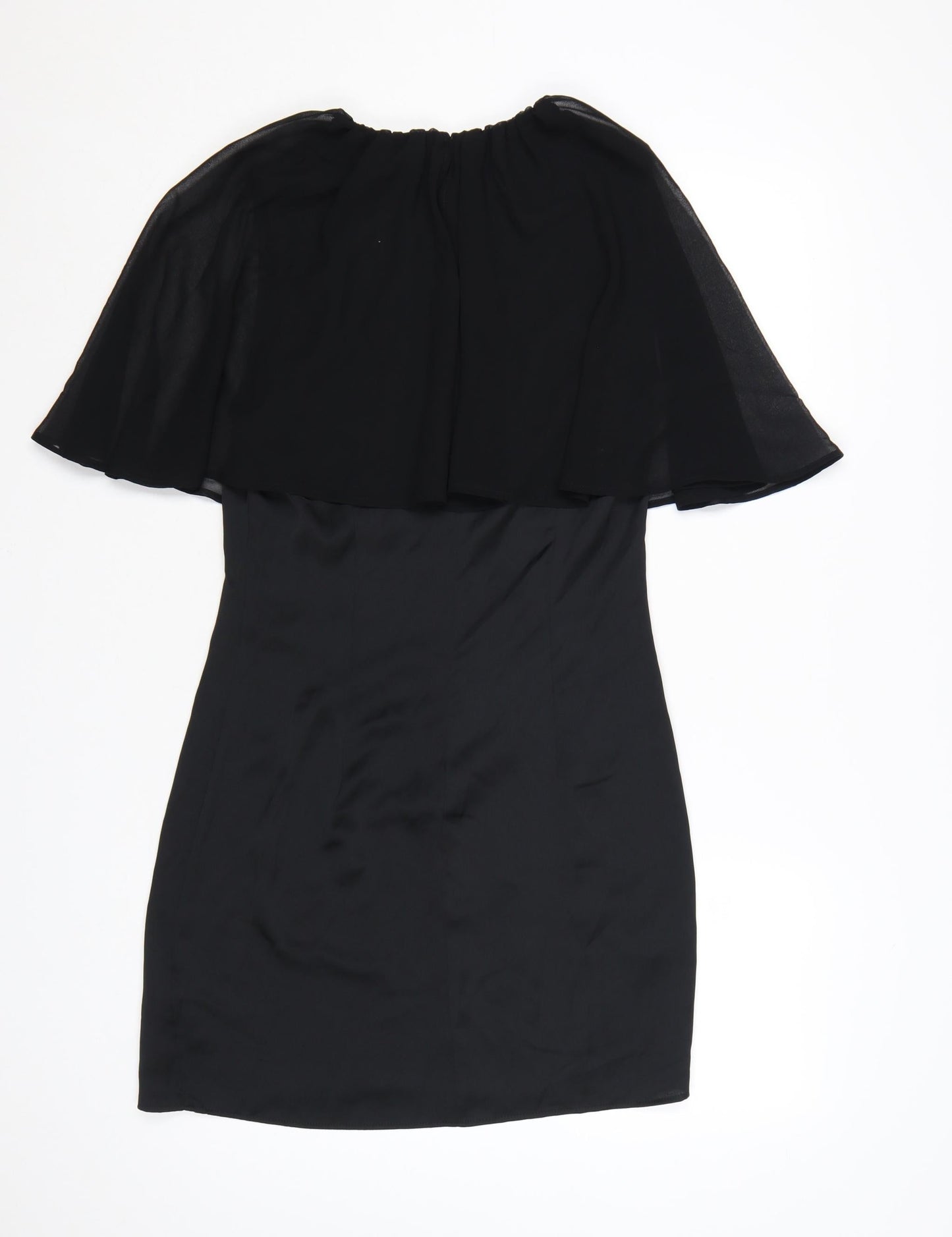 Marks and Spencer Women’s Black Size 8 Sheath Cape Dress