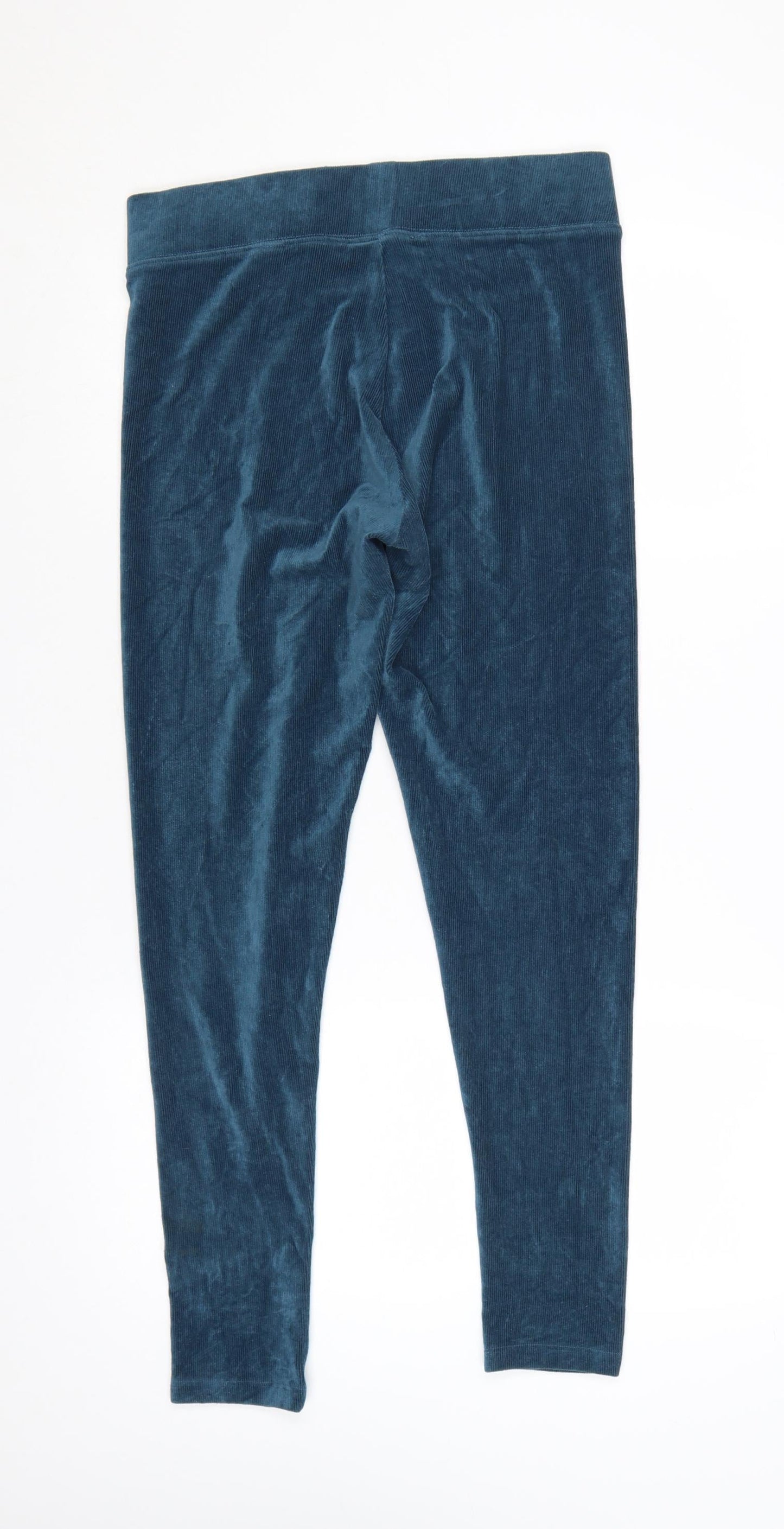 Marks and Spencer Women Petrol Green Velour Leggings UK 12 Regular