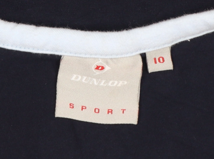 Dunlop Women’s Blue Sleeveless V-Neck Sport Tank Top Size 10