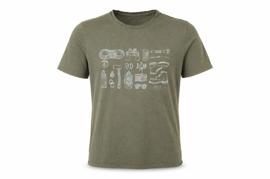 FatFace Men's Green Graphic Print Cotton T-Shirt Size S