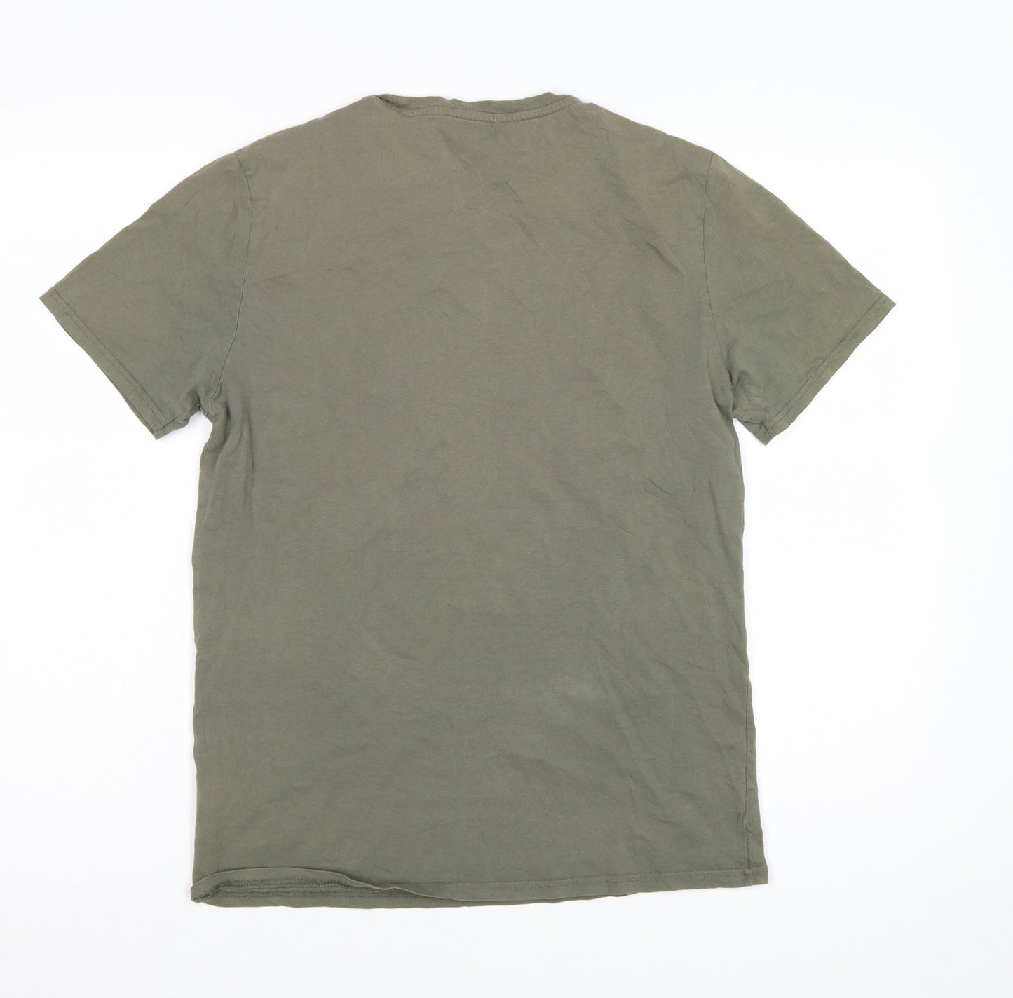 Fat Face Men's Green Graphic Print Cotton T-Shirt Size S