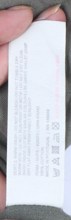 Fat Face Men's Green Graphic Print Cotton T-Shirt Size S