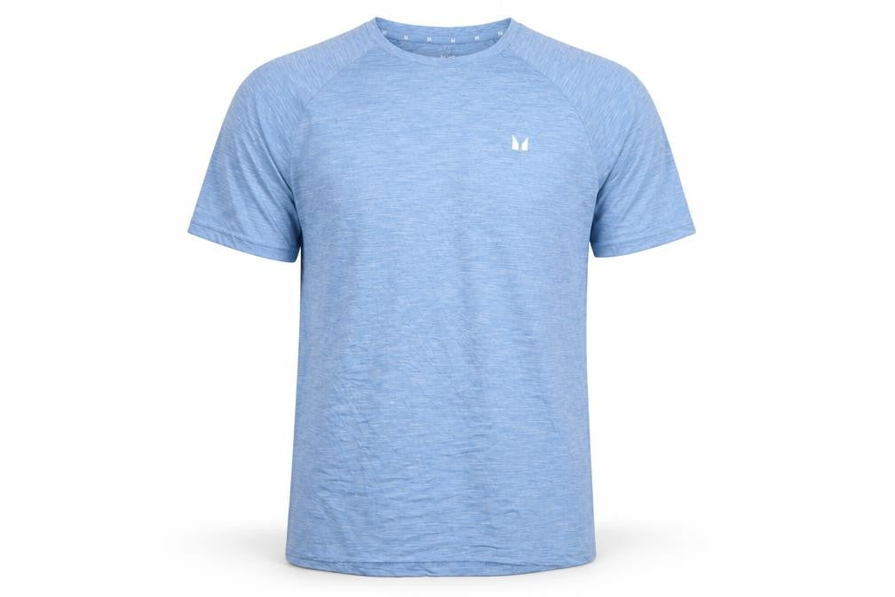 Myprotein Men's Blue Athletic Fit Short Sleeve Gym T-Shirt Size M