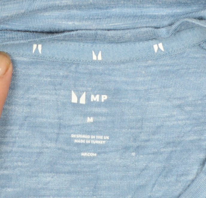 MP Men's Blue Athletic Fit Short Sleeve Gym T-Shirt Size M