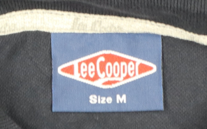 Lee Cooper Men’s Blue Cotton Short Sleeve Polo Shirt Size M