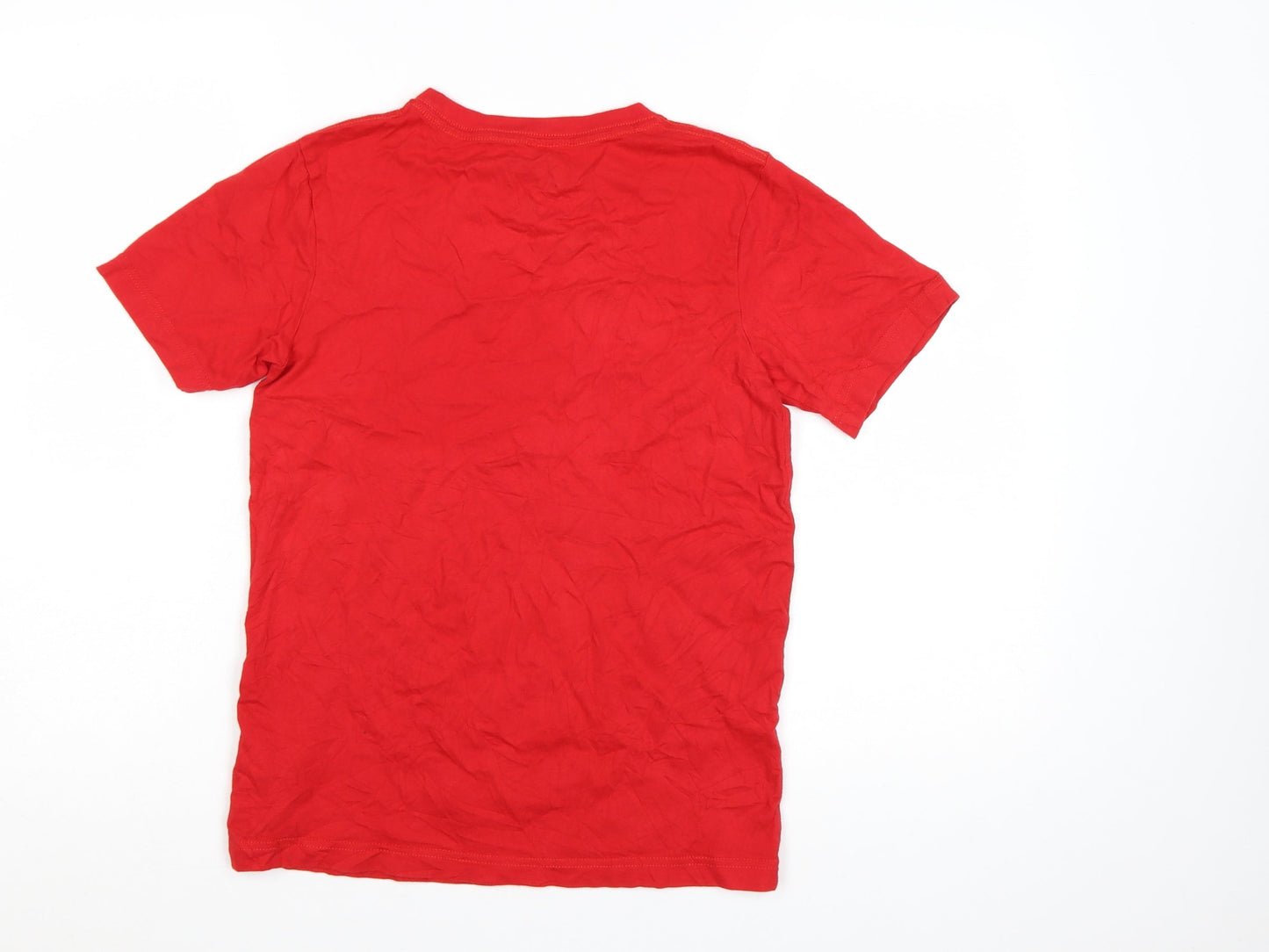 Converse Boys Red Logo T-Shirt 12-13 Years Short Sleeve Cotton Crew Neck