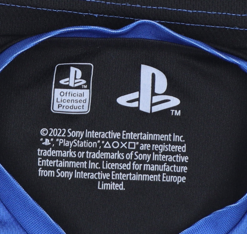 PlayStation Boys Blue Short Sleeve Graphic T-Shirt 8-9 Years Polyester