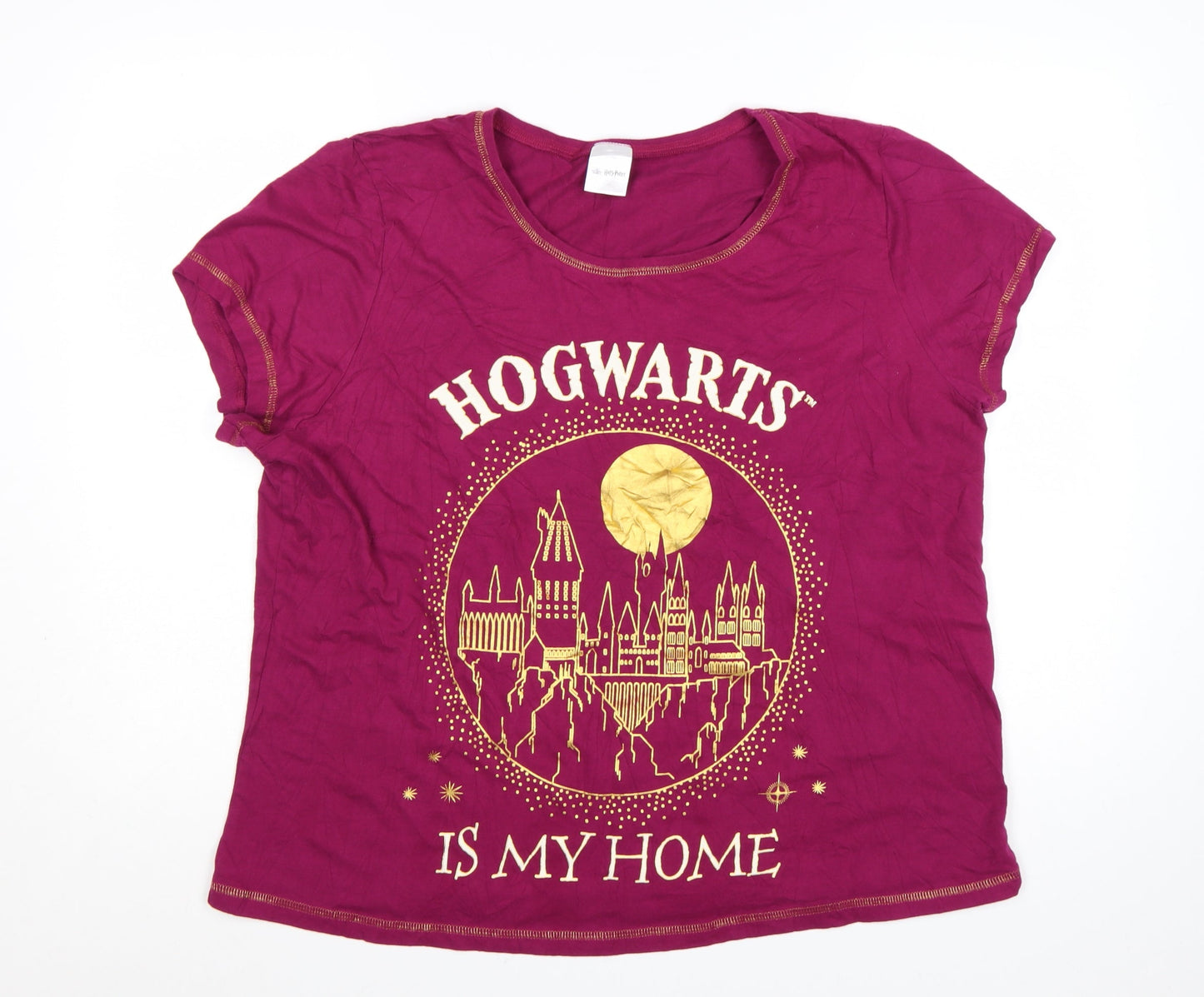 Harry Potter Women's Purple Hogwarts Nightshirt Size 20-22 Cotton T-Shirt